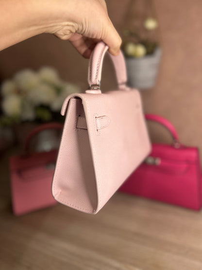 Sac charmès rose poudré
